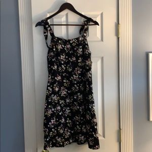 Black floral dress